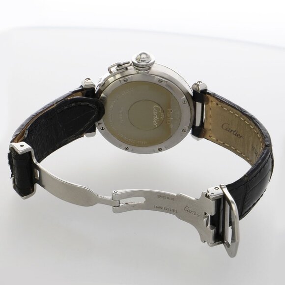 CARTIER W3106199 Pasha C Silver SS/leather AT - Picture 4 of 7
